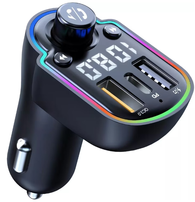 Modulator FM Bluetooth 5.0 Incarcare rapida MP3 Player Tip C PD 20W USB QC 3.0 ZTB-A8